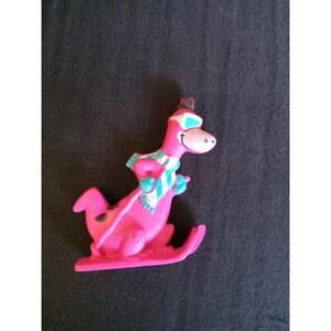 Vintage Dino Flintstones Skiing Figure (1991)  Fruity Pebbles Cereal Bin62e